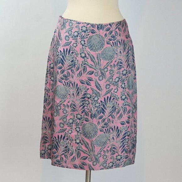 J Crew X Abigail Borg Silk Slip Skirt Prairie Rose - Size 6 - NWT - Picture 1 of 6